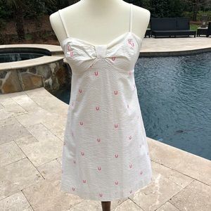 Lilly Pulitzer Seersucker Dress With Embroidery